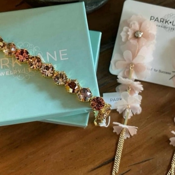Park Lane “Peaches & Cream” Honeycomb Impression Bracelet! NWOT!!!